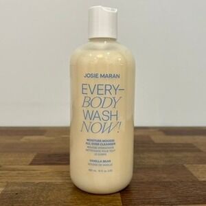 Josie Maran Every Body Wash Now Moisture Mousse Vanilla Bean 32oz Sealed